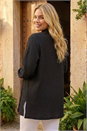 Black Curve Textured Blouse, Image 4 of 5