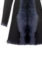 Navy Toscana Sheepskin Suede Trench Coat, Image 6 of 7