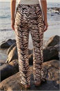 Black Petite Zebra Print Trouser, Image 3 of 3