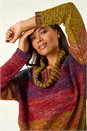 Multi Roll Neck Chunky Knit Jumper, Image 1 of 5