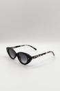 Black Classic Cat-Eye Sunglasses, Image 3 of 5