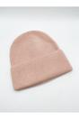 Light Pink Ribbed Beanie Hat, Image 2 of 4