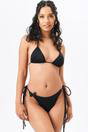 Black Black Butterfly Detail Tie Side Bikini Bottoms, Image 1 of 4