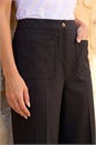Black Petite Stripe Bengaline Stretch Trouser, Image 4 of 4