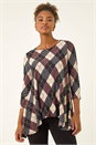 Pink Jacquard Print Tunic Top, Image 2 of 5
