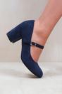 Navy Where's That From Navy 'Araceli' Block Heel Mary Jane Pumps, Image 2 of 2