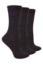 Grey 3 Pairs Soft Merino Wool Socks, Image 1 of 5