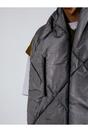 Grey SVNX Grey Puffer Scarf, Image 3 of 4