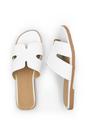 White Where's That From White 'Mae' Pu Strap Sandals, Image 2 of 3