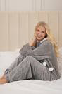 Grey Supersoft Hooded Onesie, Image 2 of 6