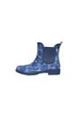 Navy Blue Floral Rubber Wellington Boots, Image 3 of 7