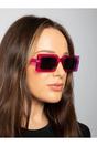 Pink Square Frame Sunglasses, Image 3 of 6