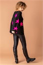  One Size Knitted Star Lounge Jumper, Image 3 of 5