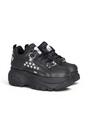 Black Womens Chunky Platform Trainers -1339-14, Image 2 of 6