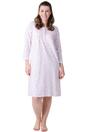 Pink Camille Lingerie Pink Jersey Long Sleeve Floral Print Nightdress, Image 1 of 5