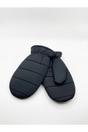 Black SVNX Black Quilted Mittens, Image 1 of 2
