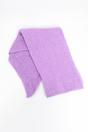 Lilac Plain Heavyweight Asymmetric Winter Scarf, Image 4 of 4
