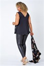 Black Curve Sequin Zig Zag Cami Top, Image 4 of 7