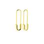 Gold Sterling Silver Safety Pin Earring, Image 1 of 4