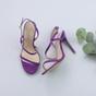 Purple AJVANI Purple High Heel Party Barely There Sandals, Image 4 of 6