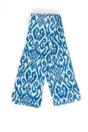 Blue Sarta Blue Damask Lightweight Cotton Scarf, Image 3 of 4