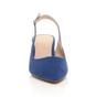 Royal Blue AJVANI Royal Blue Mid Heel Slingback Pointed Toe Court Shoes, Image 6 of 6
