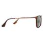 Brown Montana Brown Rectangle Brown Turtle Rubbertouch G15 Green Polarized Sunglasses, Image 4 of 4