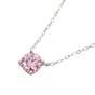 Pink Pink Tourmaline Moissanite Crystal Silver Necklace, Image 1 of 2