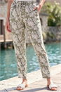 Khaki Classic Floral Print Trouser, Image 2 of 4