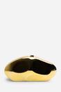 Gold Nude Sculpted Evening Clutch Bag, Image 1 of 6