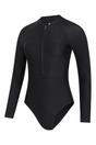 Black Surfer Long Sleeved One Piece Swimsuit, Image 3 of 4