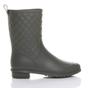 Khaki AJVANI Khaki Waterproof Wellingtons Quilted Ankle Boots Wellies, Image 5 of 6
