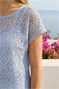 Blue Lace Overlay Top, Image 4 of 4