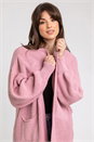 Rose Curve Longline Ribbed Cardigan, Image 4 of 5