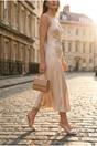 Beige iKrush Beige Ines Square Toe Perspex Block Mules, Image 5 of 5