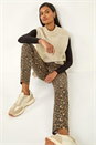 Brown Animal Print Stretch Jeggings , Image 2 of 5