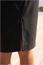 Black Pull On Stretch Elastic Waist Pencil Skirt, Image 4 of 4