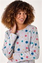 Grey Star Print Pyjama Set, Image 5 of 5