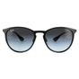 Black Round Black Grey Gradient Erika Metal 3539 Sunglasses, Image 1 of 6