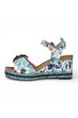 Blue Womens Durable Wedge Sandals-FACYO-75, Image 5 of 7