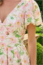 Ivory  Floral Crochet Lace Midi Dress, Image 4 of 4