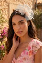 Light Pink Large Floral Fascinator, Image 1 of 4