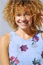 Lilac Floral Spot Chiffon Layer Dress, Image 4 of 4