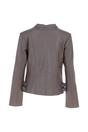 Taupe Ashwood Leather Taupe 'Casey' Real Leather Biker Jacket, Image 4 of 5