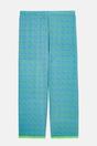 Blue Fluorescent British Boxers Blue Fluorescent "Blooming Fabulous" Bamboo Lace Pyjama Set, Image 6 of 6