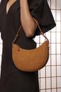 Ivory Where's That From Ivory Pebble Modern Half Moon Shoulder Bag, Image 1 of 6