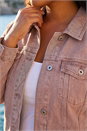 Rose Curve Mid Wash Denim Jacket, Image 4 of 4