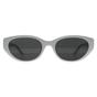 White Ray-Ban White Oval Polished White Dark Grey RB4457D Bio Based, Image 1 of 3
