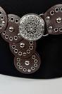 Brown Wide Eyelet Disc Belt, Image 2 of 2