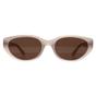 Beige Ray-Ban Beige Oval Polished Opal Beige Dark Brown RB4457D Bio Based, Image 1 of 3